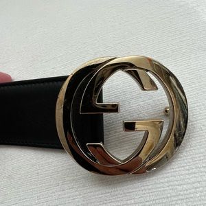 Authentic Gucci Black leather belt